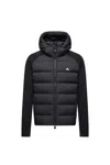 Moncler Polartec Zip-up Hoodie Hood Long Sleeves In Black