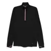 Moncler Base Layer Stretch-jersey Top In Black