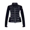 Moncler Grenoble Padded Cardigan In Black