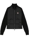 Shop Moncler Grenoble Padded Cardigan In Black