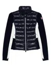 Moncler Grenoble Padded Cardigan In Blue