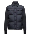 Moncler Padded Zip-up Cardigan In Blue