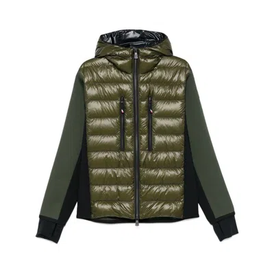 Moncler Padded Zip-up Jacket In Green