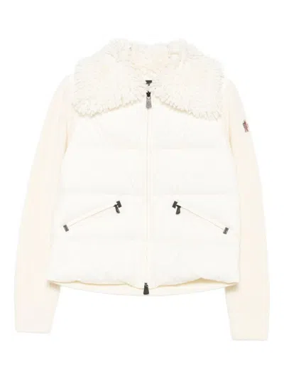 Moncler Grenoble Sweaters In White