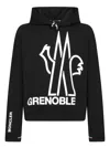 Moncler Logo Hoodie In Black
