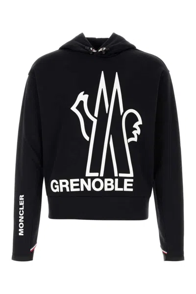 Moncler Grenoble Black Polyester Blend Sweatshirt