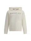 Moncler Grenoble Cotton Sweatshirt Logo In White