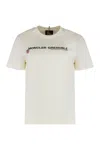 Moncler Grenoble T-shirt Crew Neck In Cotton In Neutral