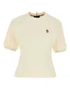 Moncler Grenoble White Cotton Clothing Tshirt In Neutral