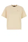 Moncler Grenoble White T-shirt With Logo Printed On The Front And Logo Patch On The Sleeve In Cotton In White