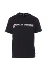 Moncler Crew Neck Short Sleeve Straight Hem T-shirt In Black