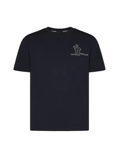 Moncler Small Logo T-shirt In Navy