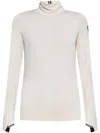 Moncler Polartec Jersey Turtleneck Base Layer In White