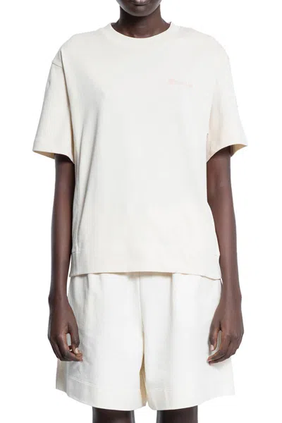 Moncler Grenoble T-shirts & Tank Tops In Beige