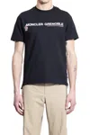 Moncler Man Black T-shirts & Tank Tops In Black