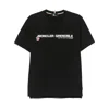 Moncler Crew Neck Short Sleeve Straight Hem T-shirt In Black
