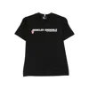 Moncler Contrasting Logo T-shirt In Black