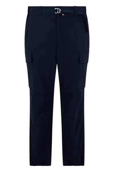 Moncler Grenoble Technical Cargo Pants In Blue