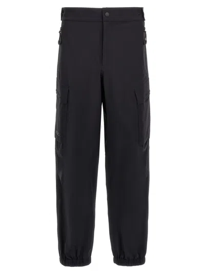 Moncler Technical Fabric Trousers Pants In Black