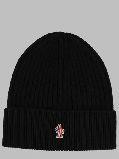 Moncler Grenoble Technical Quilted Beanie Hat In Black