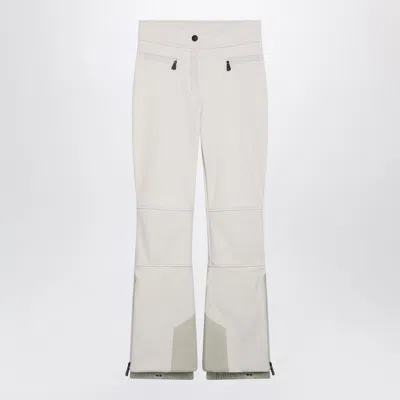Moncler Grenoble Technical Ski Trousers In Stretch Fabric For Women In White