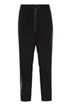 Moncler Technical Nylon Pants In Black