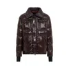 Moncler Men's Tecka Short Down Jacket In Brown