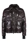 Moncler Brown Tecka Short Down Jacket In Brown