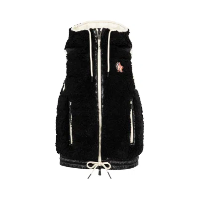 Pre-owned Moncler Grenoble Teddy Fleece Vest 'black' | Women's Size S
