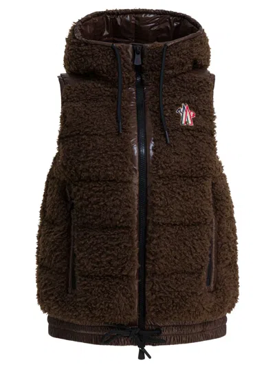 MONCLER MONCLER GRENOBLE "TEDDY" SLEEVELESS JACKET