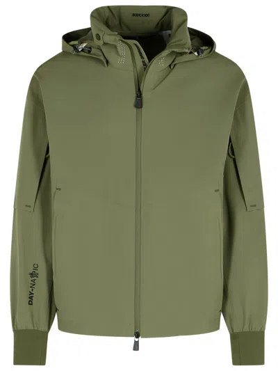 Moncler Hooded Casual Jacket In Green