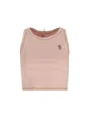 Moncler Sleeveless Round Neck Top With Contrast Stitching