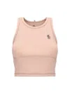 Moncler Sleeveless Round Neck Top With Contrast Stitching