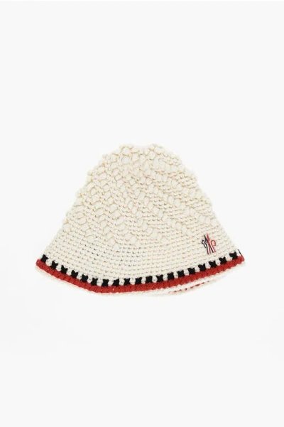 Moncler Grenoble Tricot Buckle Hat With Contrasting Details