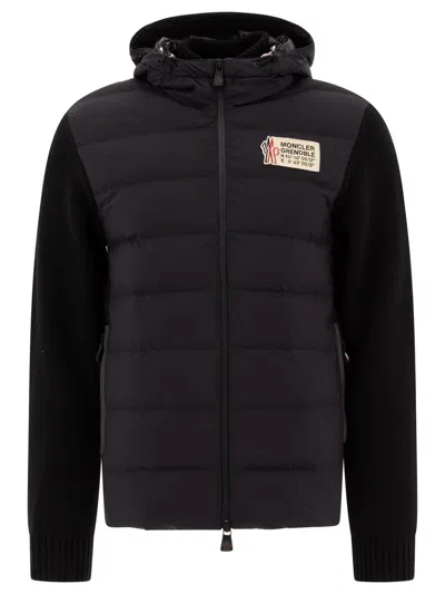 Moncler Grenoble Padded Zip In Black