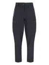 Moncler Multi-pocket Wide Pants In Black