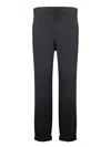 Moncler Elastic Waist Casual Pants In Black