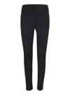 Moncler Grenoble Black Leggings With Zipped Pocket In Stretch Polyamide Woman In Black
