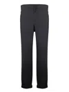 Moncler Elastic Waist Casual Pants In Black