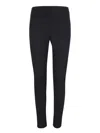 Moncler Polyamide Blend Trousers With Pockets And Pleats In Black