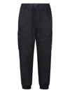 Moncler Cargo Pants In Gabardine Fabric In Black