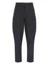 Moncler Multi-pocket Wide Pants In Black