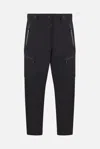 Moncler Logo-patch Cargo Pants In Black