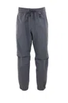 Moncler Jogger Pants In Grey Polyester In Gray