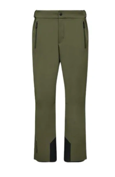 Moncler Padded Ski Trousers In Green