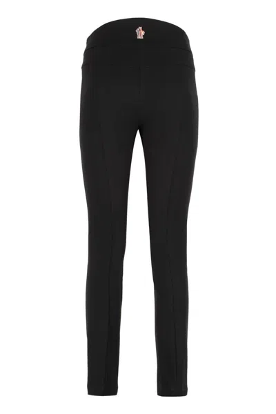 Moncler Grenoble Black Stretch Polyester Blend Pant