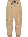 Moncler Logo-embossed Track Pants In Neutrals