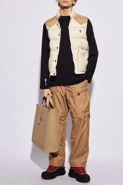 Moncler Grenoble Trousers With Detachable Legs In Beige