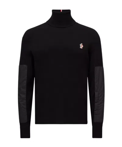 MONCLER MONCLER GRENOBLE TURTLENECK PANELLED SWEATER