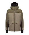 Moncler Padded Ski Jacket Featuring Removable Hood In Green